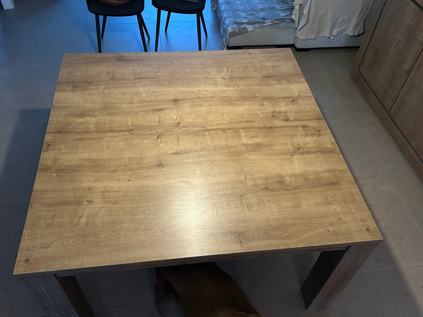 Eettafel, Huis en Inrichting, Ophalen, Gebruikt, Vierkant, Vijf personen of meer