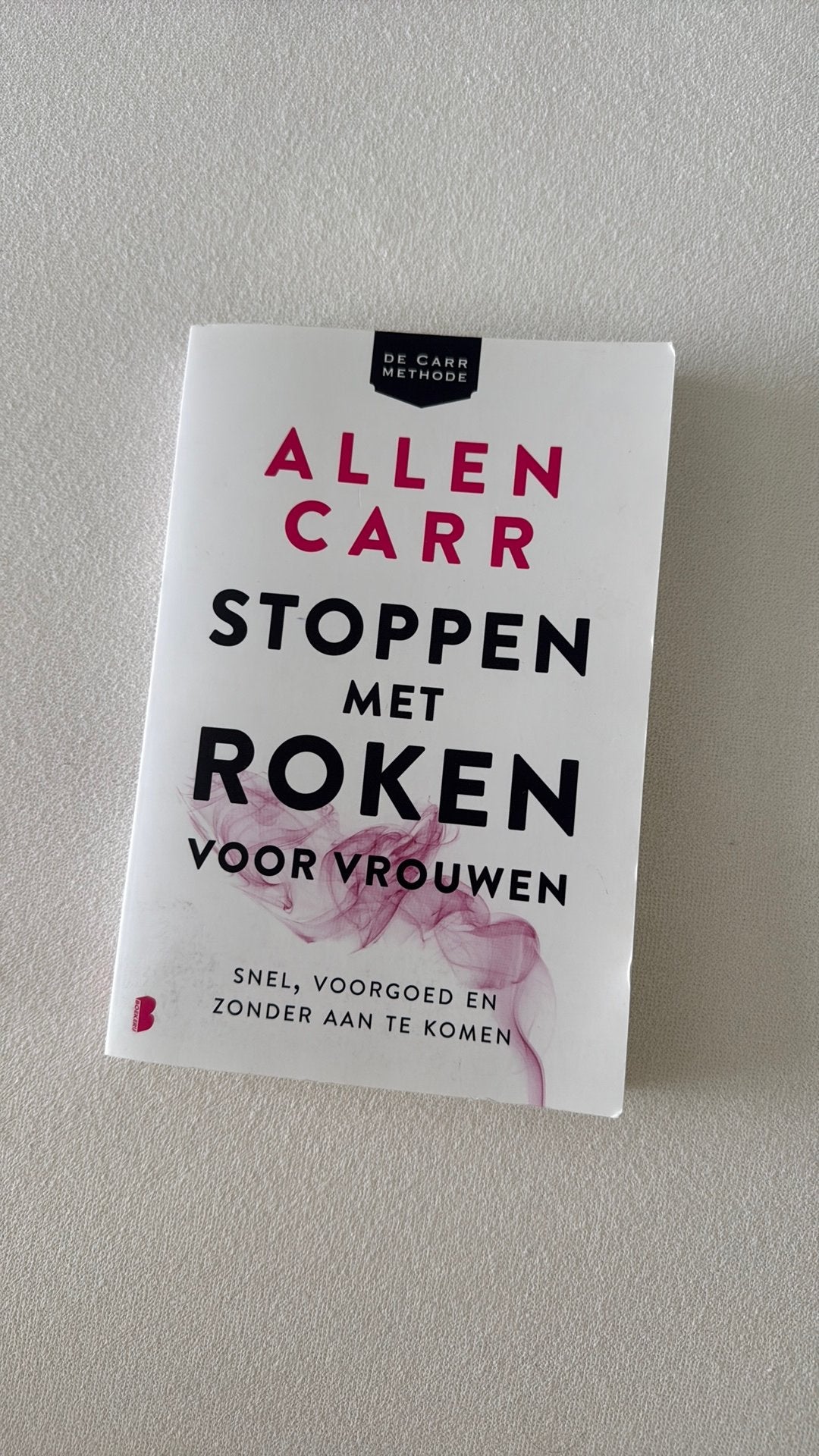 Boek : Stoppen met Roken voor vrouwen, Ophalen, Zo goed als nieuw, Overige onderwerpen