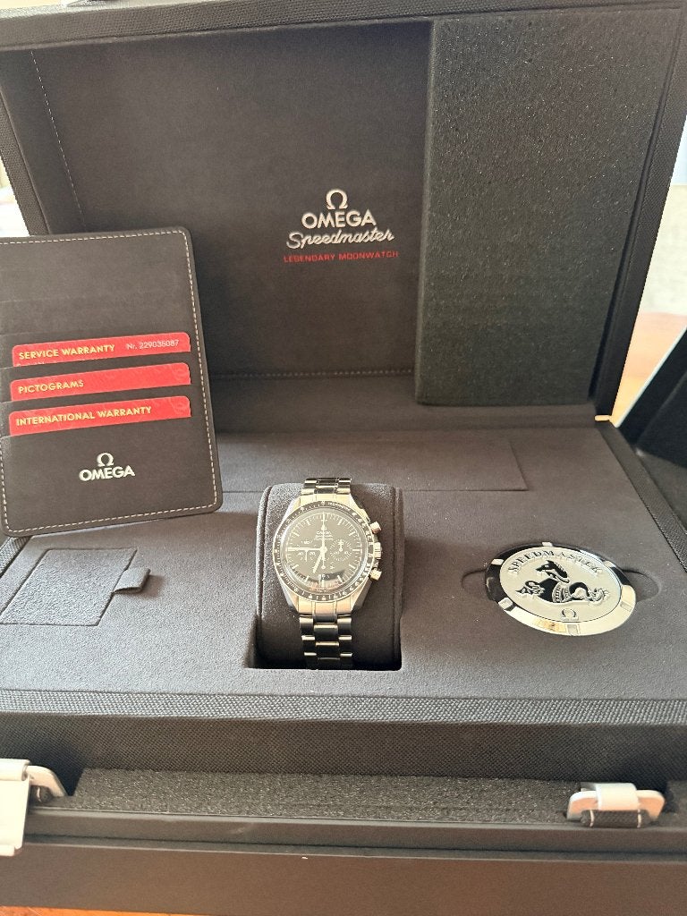 Omega Speedmaster Professional full set, Handtassen en Accessoires, Horloges | Heren, Ophalen, Staal, Staal, Polshorloge