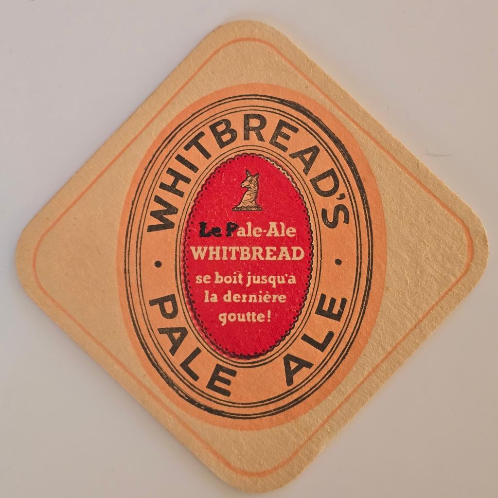 Whitbreads Bierviltje Bierdeckel Onderzetter, Verzamelen, Verzenden, Gebruikt, Viltje(s)