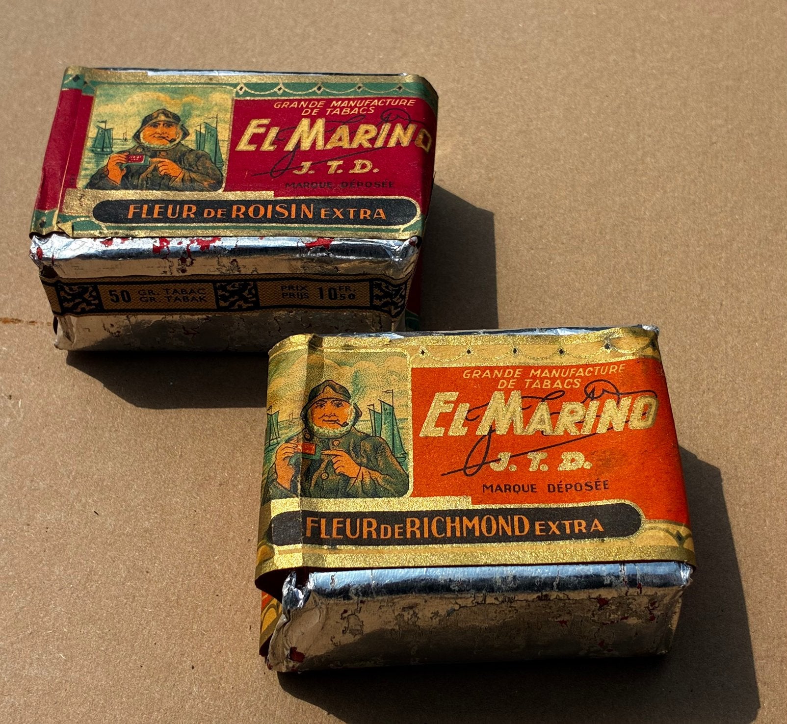 2 paquets de tabac différents (El Marino), Enlèvement, Comme neuf