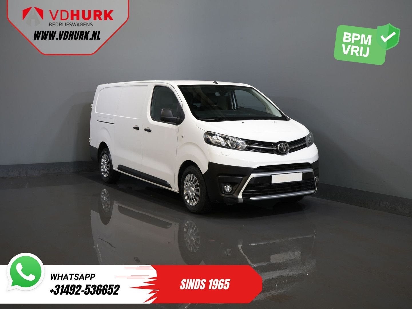 Toyota PROACE Worker 2.0 145 pk L3 Standkachel/ Stoelverw/ C, Parkeersensor, Wit, Bedrijf, Toyota