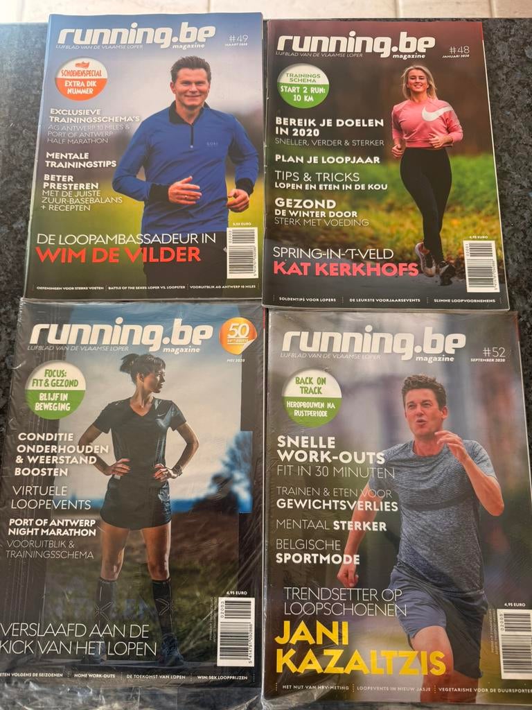 4 magazines running, Boeken, Ophalen, Zo goed als nieuw