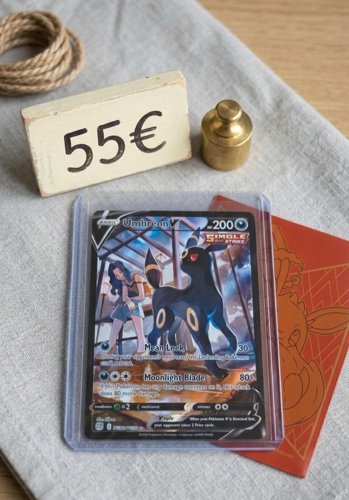 Umbreon V Pokémon-kaart - TG22/TG30 - Uiterst zeldzaam, Hobby en Vrije tijd, Verzamelkaartspellen | Pokémon, Gebruikt, Losse kaart