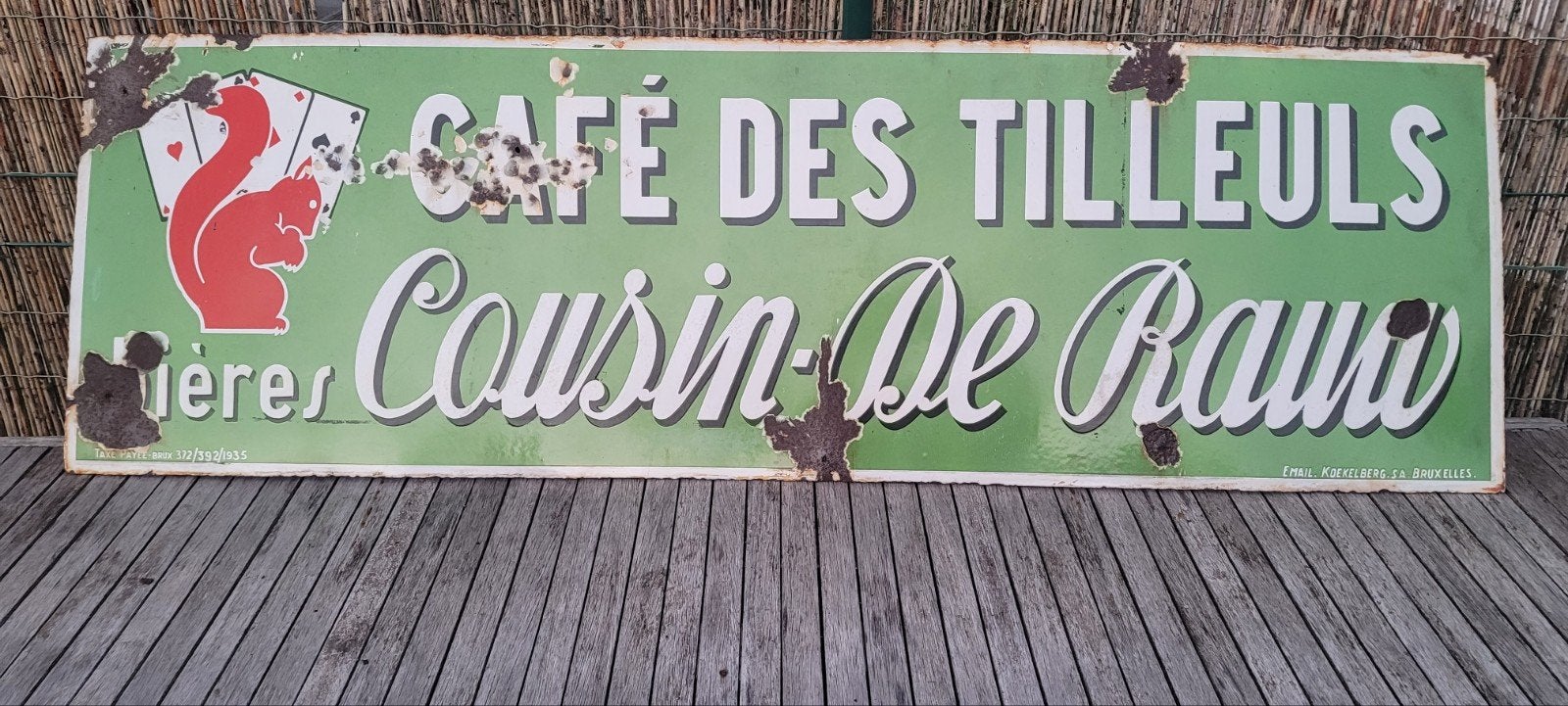 plaque émaillée, Enlèvement