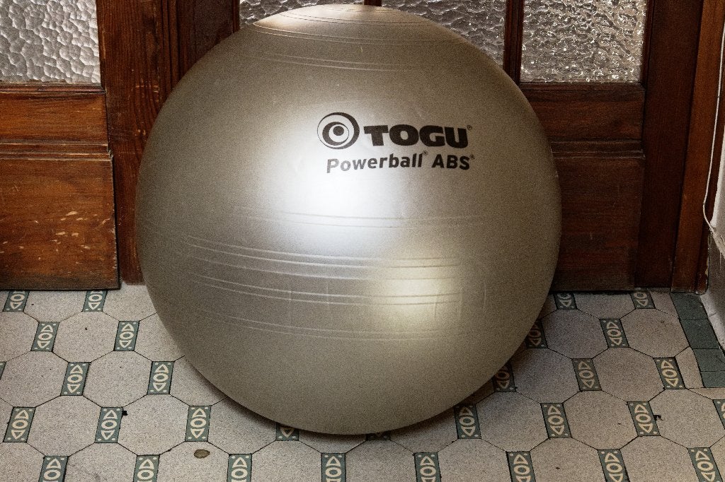 Siège Fauteuil Ballon - Togu Powerball ABS - XL 75cm, Maison & Meubles, Chaises de bureau, Chaise boule, Gris, Comme neuf, Enlèvement