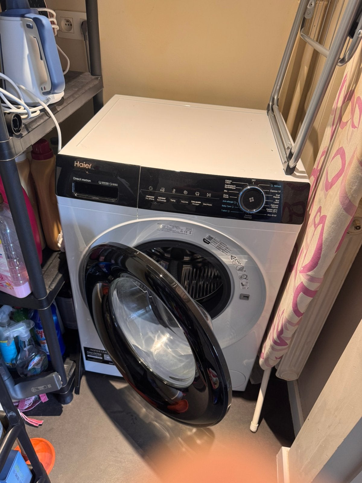 Washing machine Haier silent 8kg, Elektronische apparatuur, Ophalen, Zo goed als nieuw