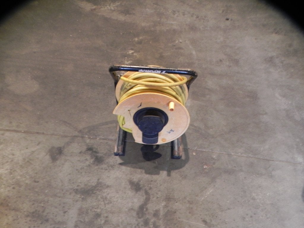 compressorslang slangenhaspel ca 25 m, Ophalen, Gebruikt