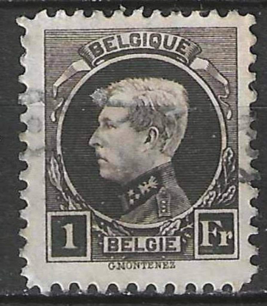 Belgie 1921/1927 - Yvert/OBP 214 - Koning Albert I (ST), Verzenden, Gestempeld, Gestempeld, Koninklijk huis