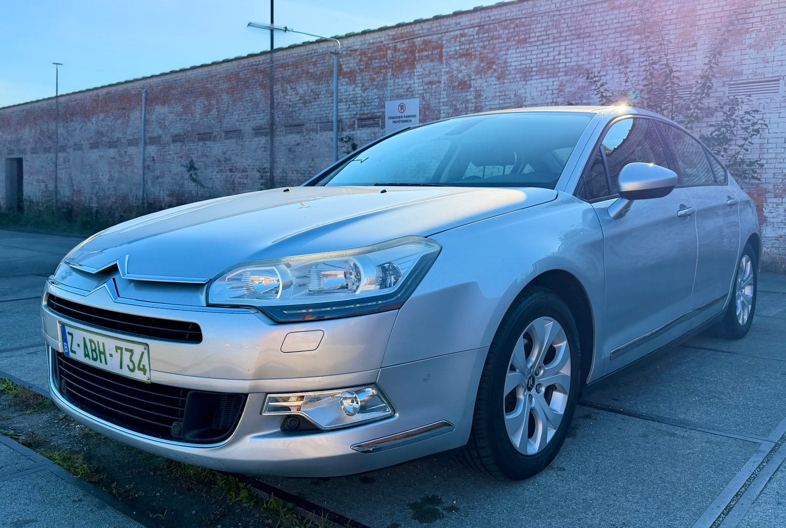 Citroen c5 1.6i benzine. Automatic, Auto's, Zwart, Leder en Stof, Berline, 5 deurs