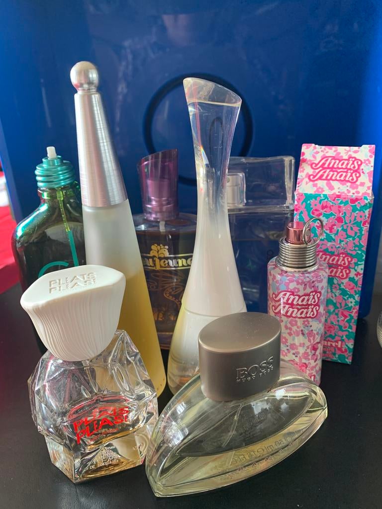 Lot oudere parfums - Kenzo, Issey Miyake ea, Verzamelen, Parfumverzamelingen, Gebruikt, Ophalen