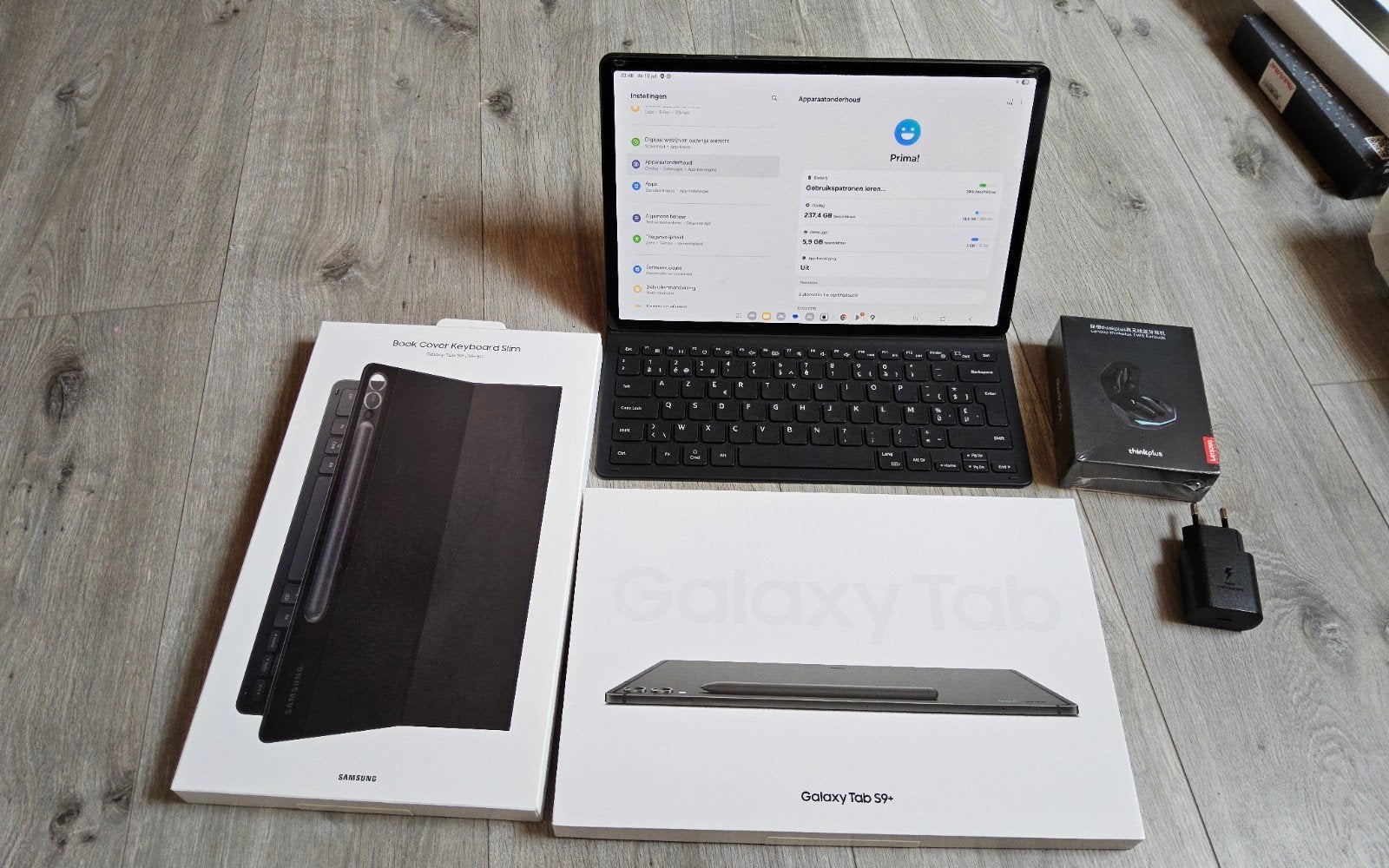 Samsung Galaxy Tab S9+, presque neuf. 256 Go avec accessoire, Informatique & Logiciels, Android Tablettes, Enlèvement ou Envoi