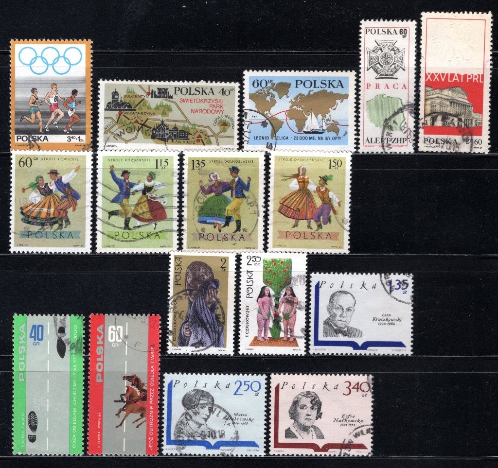 POLOGNE Lot 1969 estampillé, Envoi, Pologne, Affranchi
