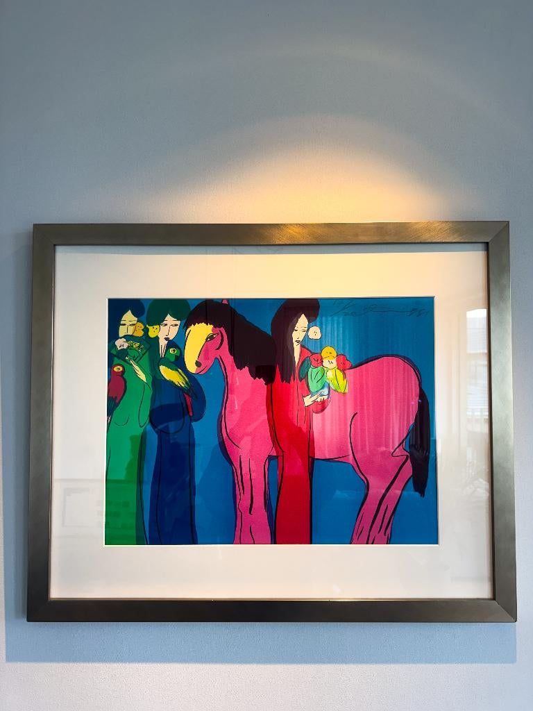 Kunstwerk Walasse Ting, Antiek en Kunst, Kunst | Litho's en Zeefdrukken, Ophalen