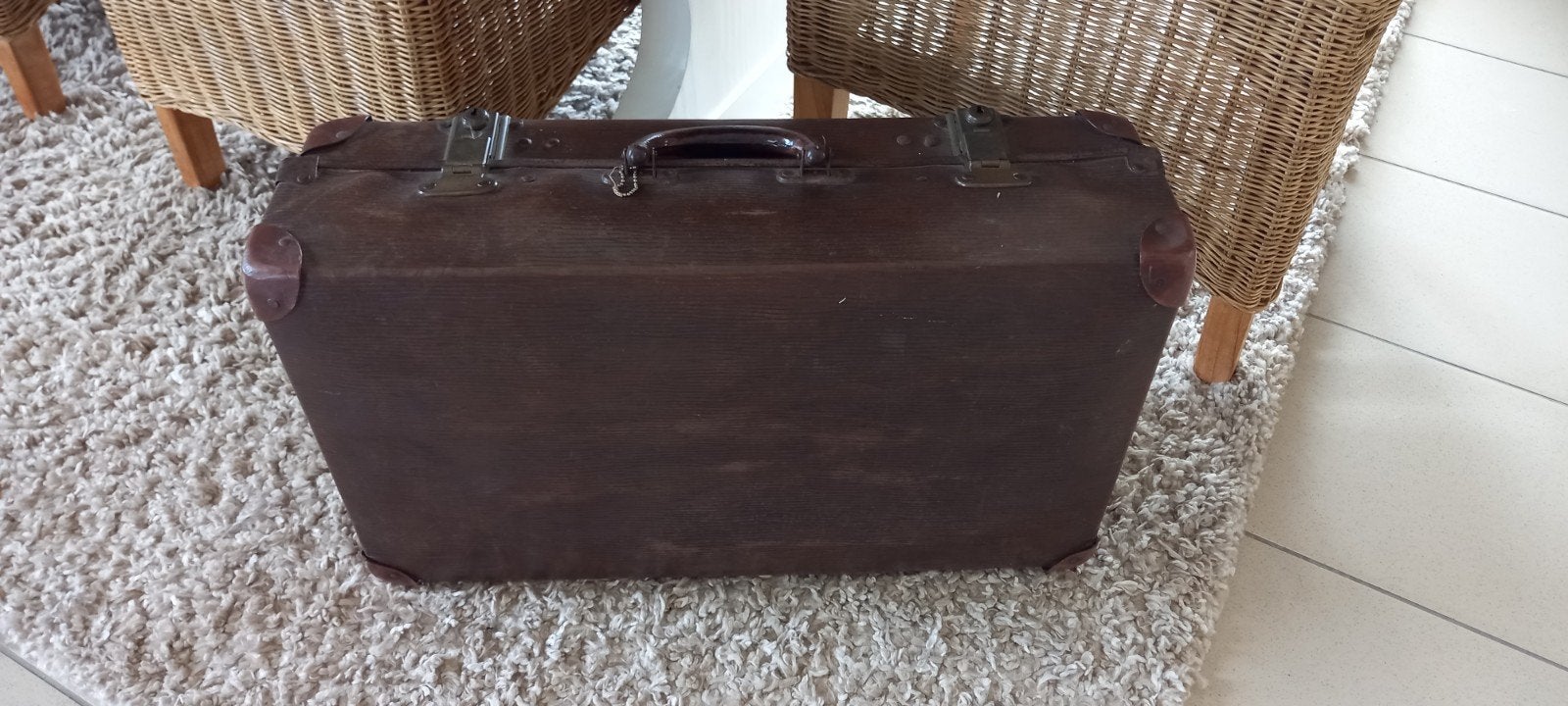 Oude Vintage Reiskoffer, Ophalen