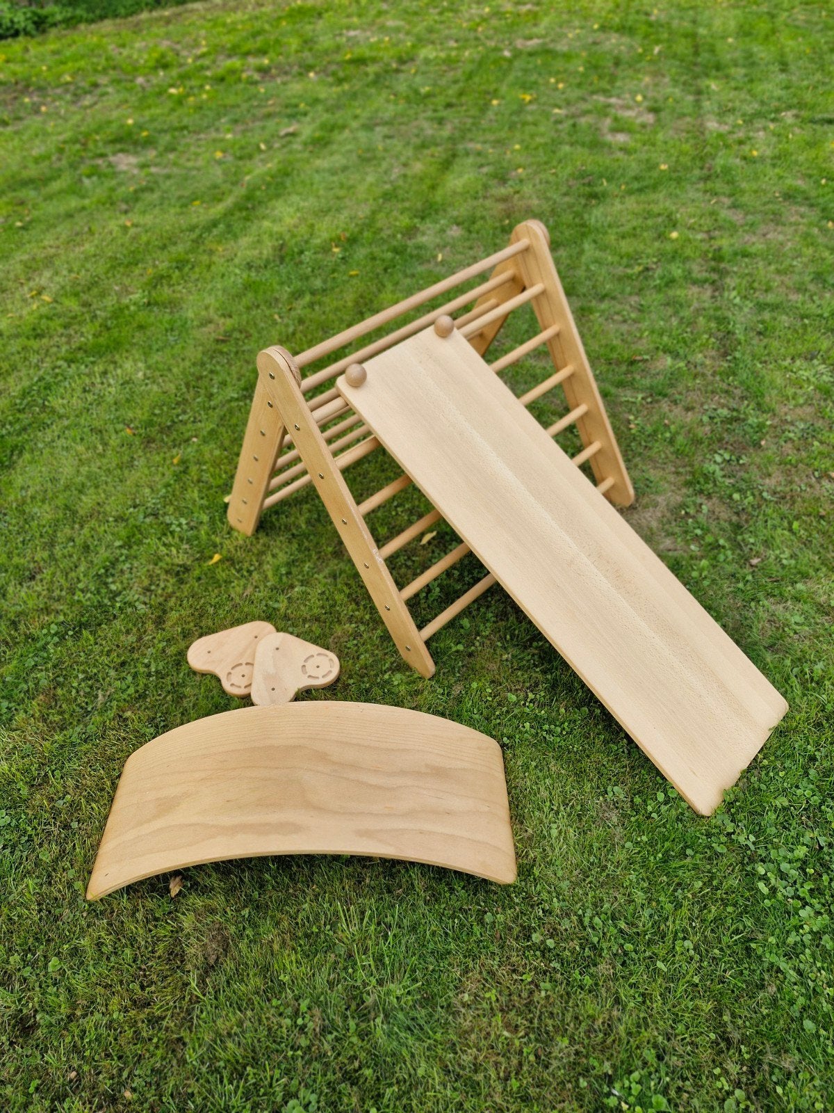 Klimdriehoek met glijplank/klimrek en balansbord/klimboog, Enlèvement, Utilisé, Garçon ou Fille