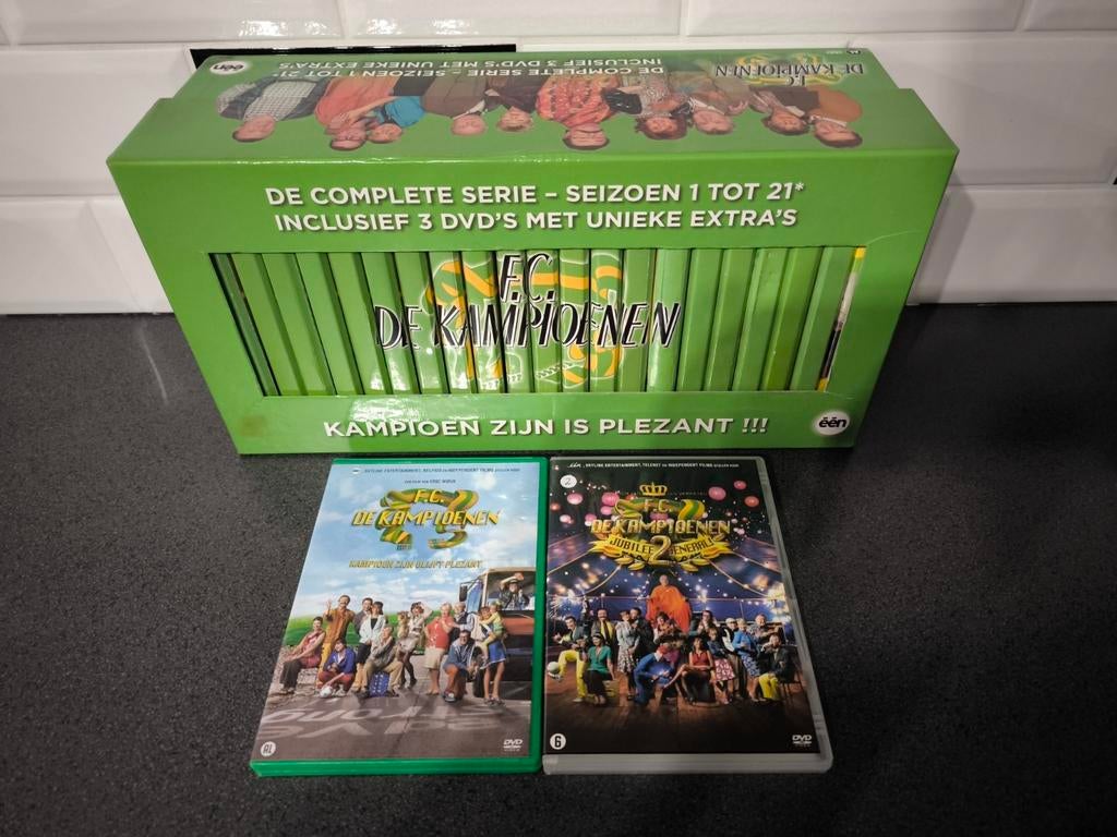 Volledige dvd collectie van fc de kampioenen + 2 films, Ophalen of Verzenden