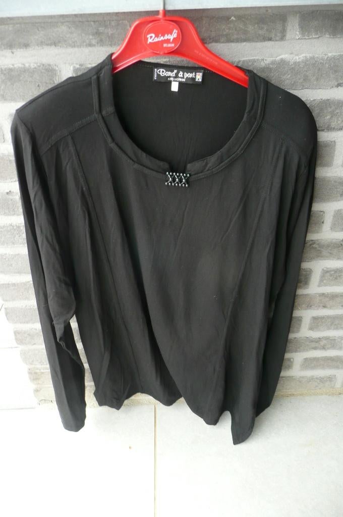 Zwarte longsleeve Band à part (a110), Enlèvement ou Envoi, Band à part, Comme neuf, Chemise ou Top