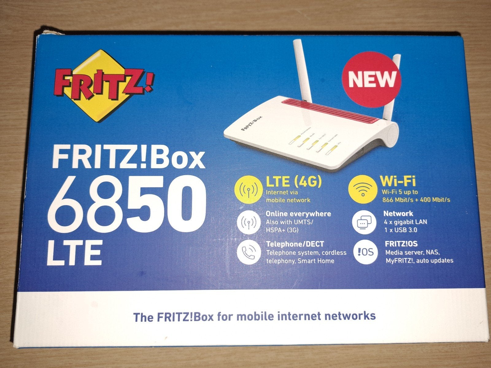 FRITZ! FRITZ!Box 6850 LTE 4G, Computers en Software, Ophalen of Verzenden, Gebruikt, Router, Fritzbox