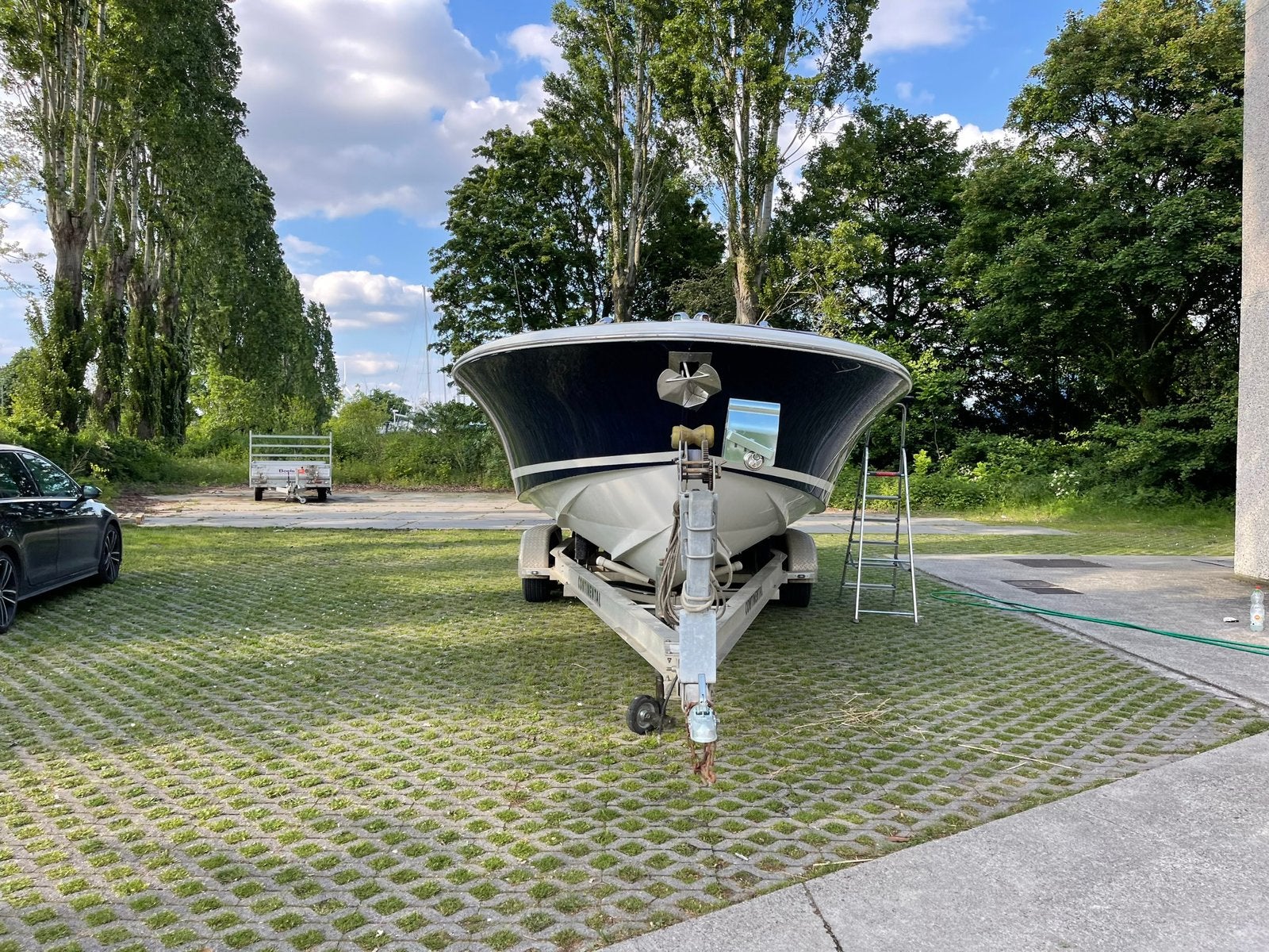 Solide boottrailer (niet weggebruik), Watersport en Boten, Ophalen, Gebruikt, 6 tot 9 meter, 3000 kg of meer