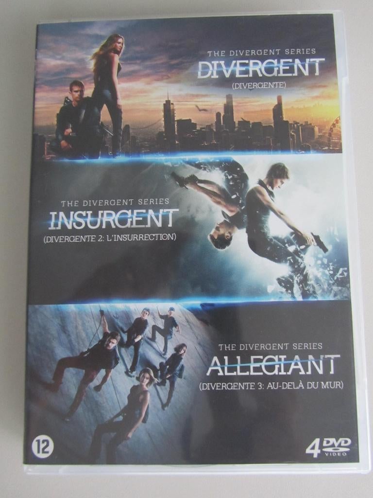 4DVDBOX THE DIVERGENT SERIES (3 films), Boxset, Actie, Ophalen of Verzenden, Zo goed als nieuw
