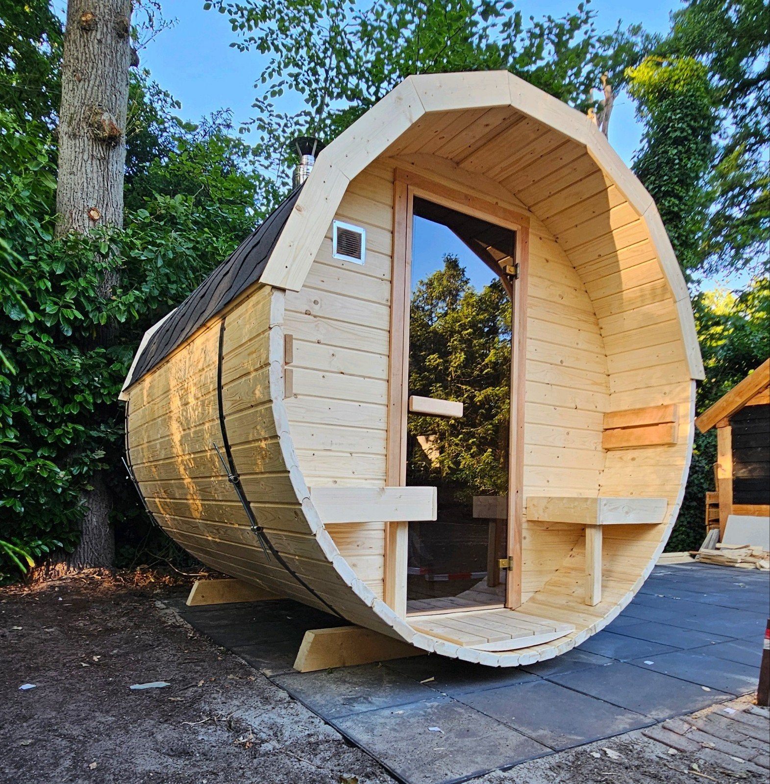 Livraison et installation gratuites d'un sauna en baril de 2, Enlèvement ou Envoi