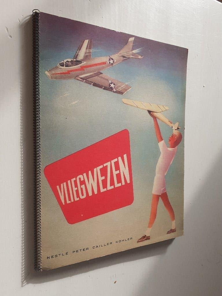 Nestlé : Vliegwezen - Vintage Chromoboek/prentenboek, Collections, Collections Autre, Enlèvement ou Envoi