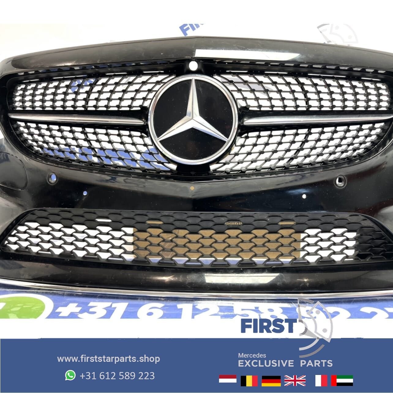 W205 S205 FACELIFT C KLASSE 2021 AMG VOORBUMPER COMPLEET ori, Utilisé, -, Avant, -