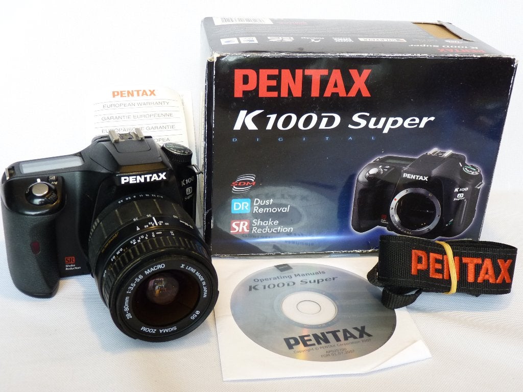 Pentax K100 D Super et Pentax K100, Sigma Zoom AF 28-80, TV, Hi-fi & Vidéo, Appareils photo numériques, Comme neuf, Reflex miroir