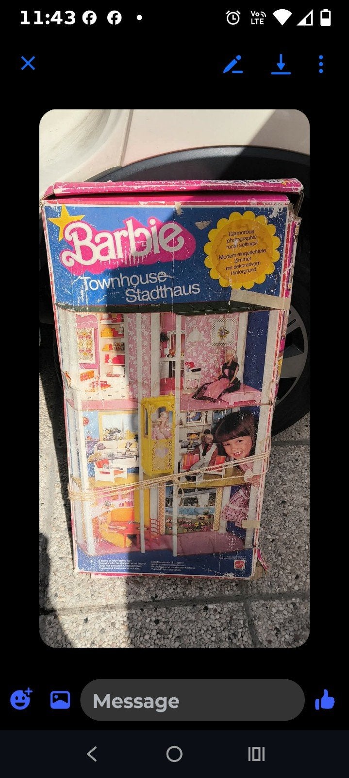 maison barbie dans boîte d'origine mais abîmée, Ophalen