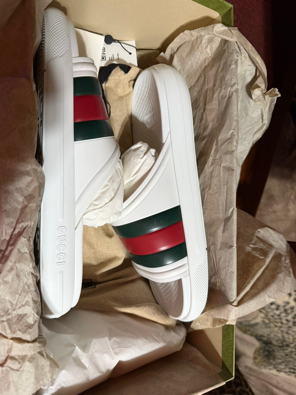 Claquette gucci authentique, Enlèvement ou Envoi, Neuf
