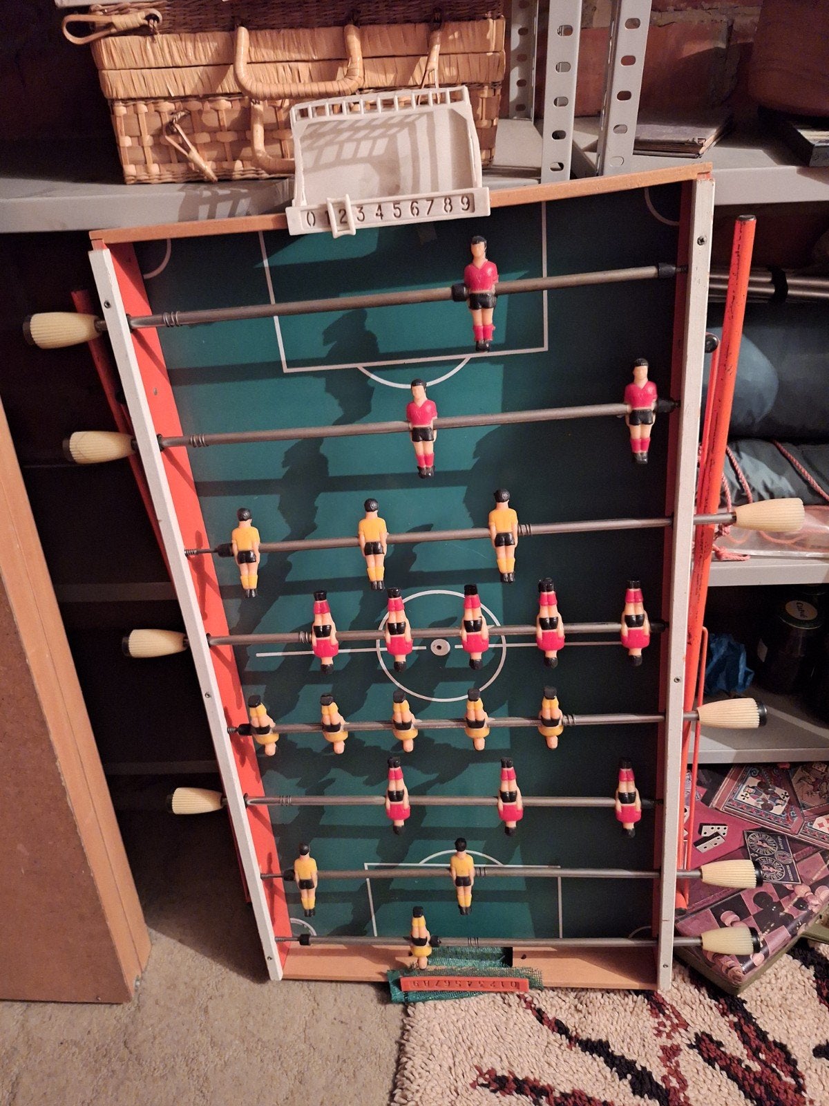 tafelvoetbaltafel, Ophalen, Gebruikt