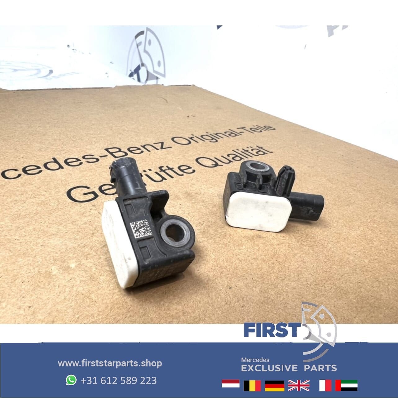 A1668210151 AIRBAG CRASH SENSOREN SET Mercedes W176 A W246 B, Utilisé, -, -, Enlèvement ou Envoi