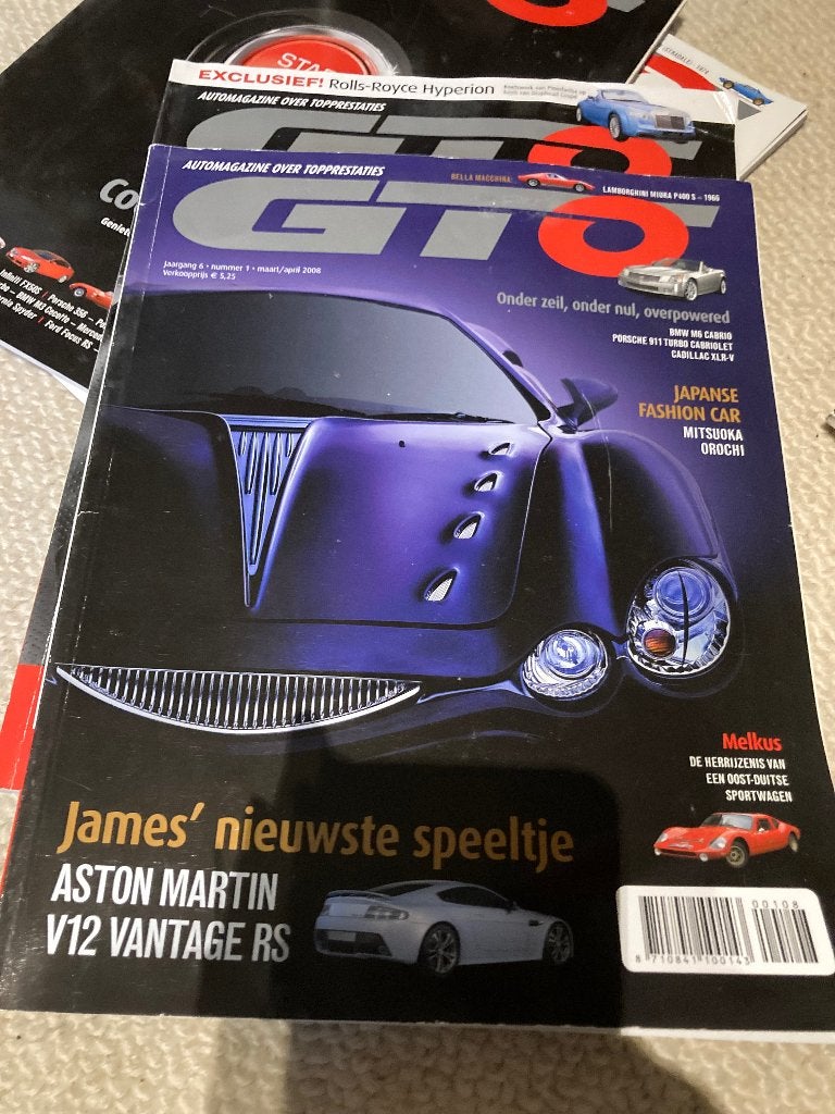 Oude GTO TOP GEAR OCTATUNE, 12 stuks+kalender heel gde staat, Boeken, Ophalen of Verzenden, Zo goed als nieuw