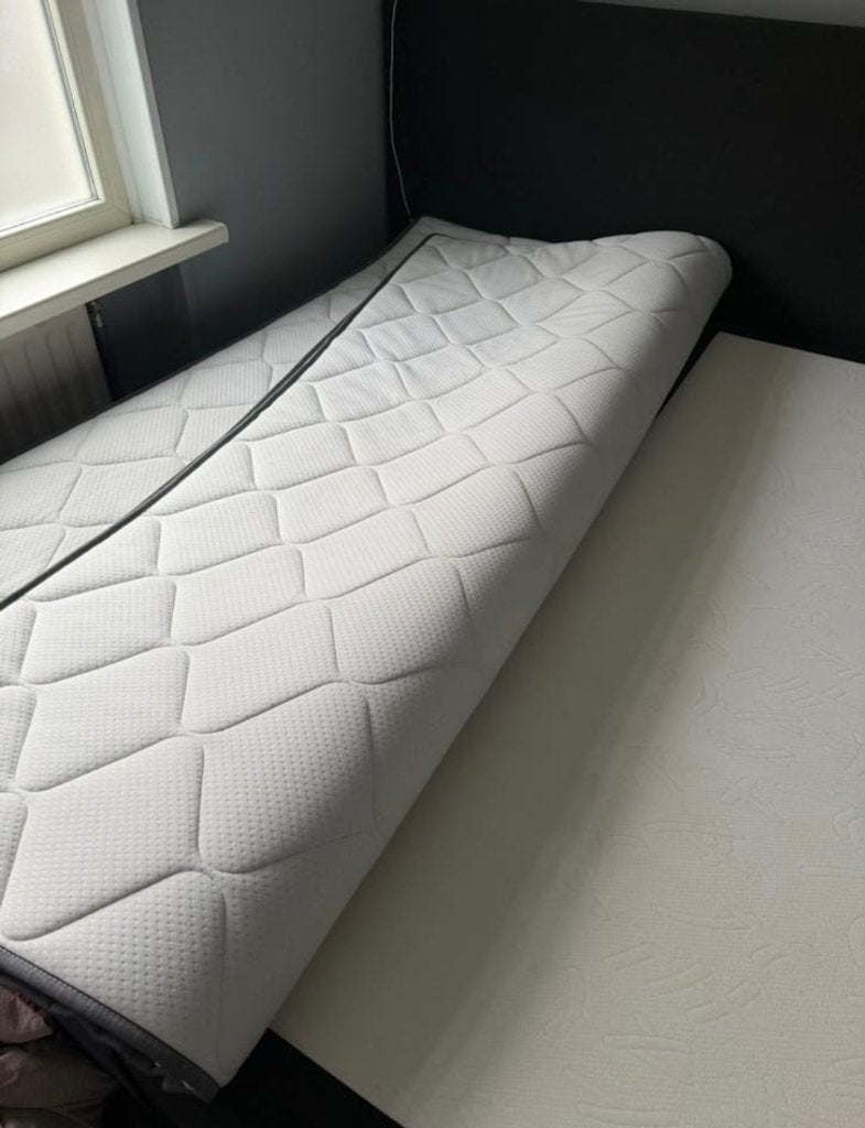 Bezorging is mogelijk 180x200 inzgs complete boxspring bed, Enlèvement ou Envoi, Comme neuf, 200 cm, 180 cm