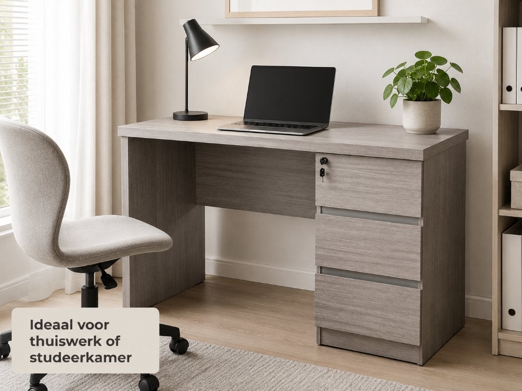 Bureau met ladeblok – 120 x 60 x 75 cm – in dozen, 2 stuks, Zakelijke goederen, Kantoor en Winkelinrichting | Kantoormeubilair en Inrichting