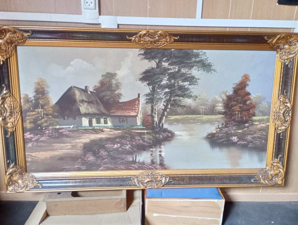 Groot schilderij op doek - landschap - 135x75cm, Ophalen