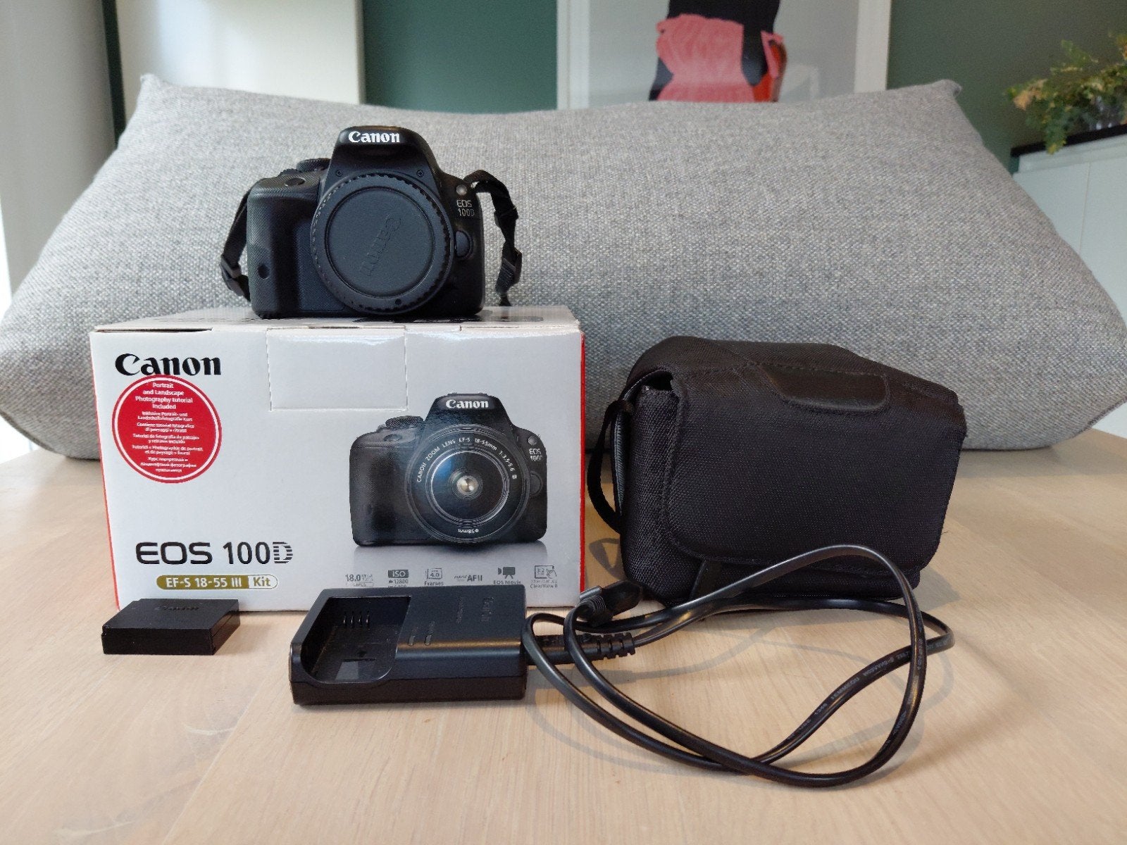 Canon EOS 100D body + beschermtas, Audio, Tv en Foto, Fotocamera's Digitaal, Ophalen, Gebruikt, Spiegelreflex, Canon