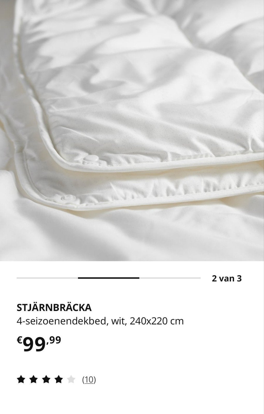 Dekbed ikea, 240x220, Huis en Inrichting, Slaapkamer | Beddengoed, Ophalen, IKEA