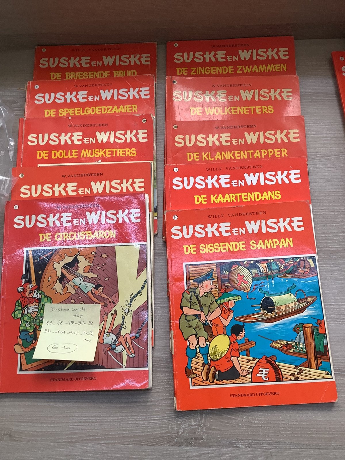 Strips Suske en Wiske prijs op foto per pak, Livres, BD, Enlèvement ou Envoi, Utilisé