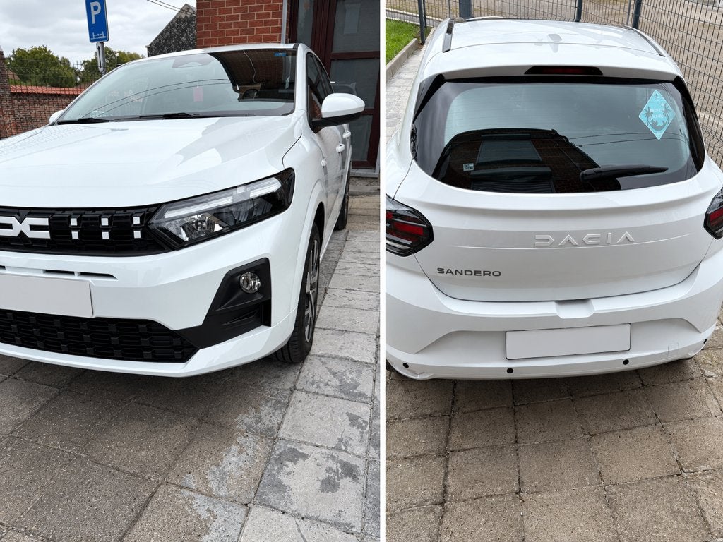DACIA SANDERO 1.0 TCe EXPRESSION, Auto's, Voorwielaandrijving, Automatische klimaatregeling, Stof, Wit