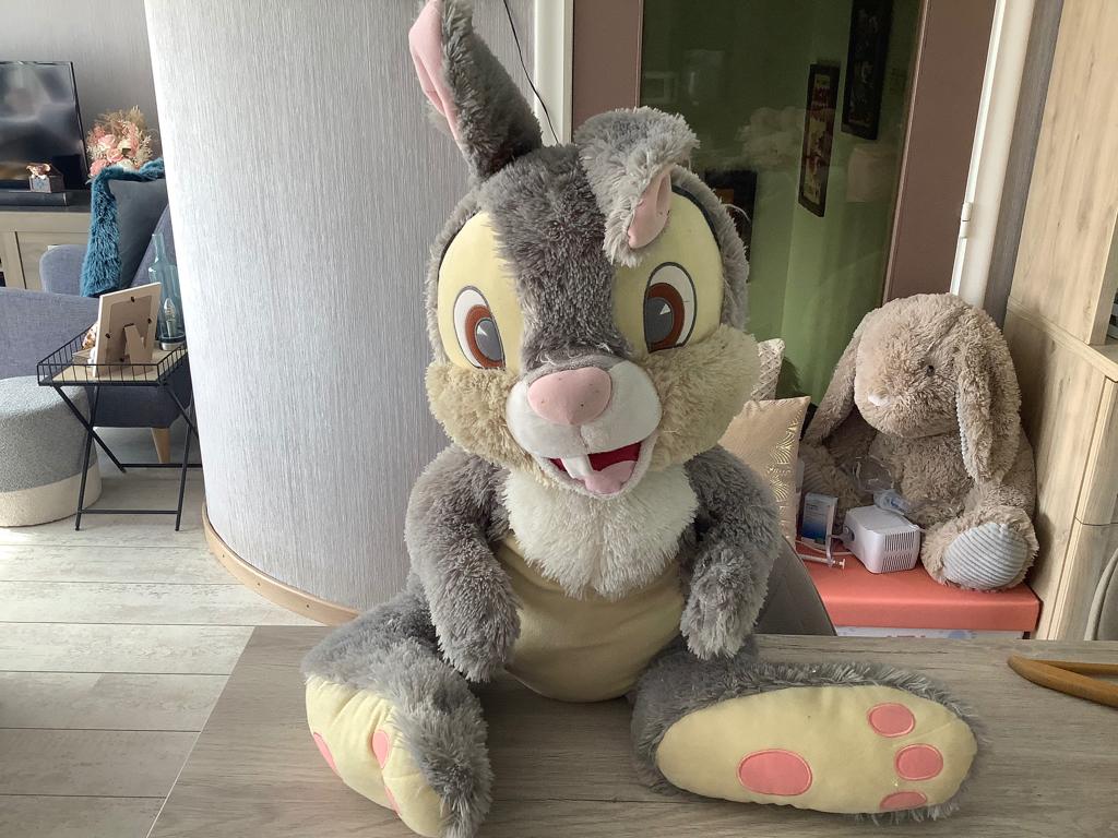 Disney Stampertje grote pluche character (70 cm), Disney, Disney, Grijs, Konijn