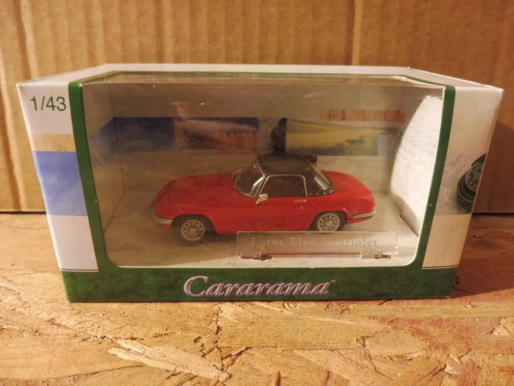 1:43 Cararama Lotus Elan gesloten softtop Cabriolet rood, Enlèvement ou Envoi, Comme neuf, Voiture