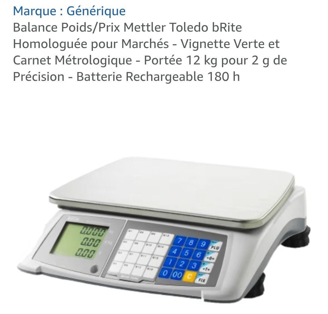 Balance Mettler Toledo bRite Standard neuve, Enlèvement ou Envoi