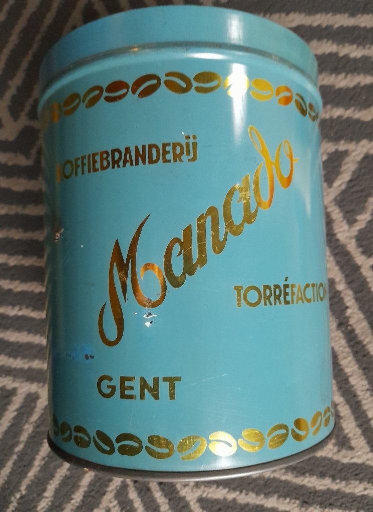 Koffieblik   Manado  -  Gent, Verzamelen, Verzenden, Gebruikt