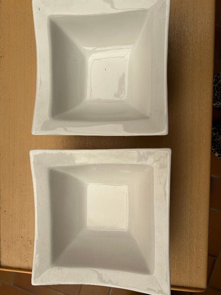 2 Prachtige schalen, Maison & Meubles, Balance, Carré, Comme neuf, Enlèvement