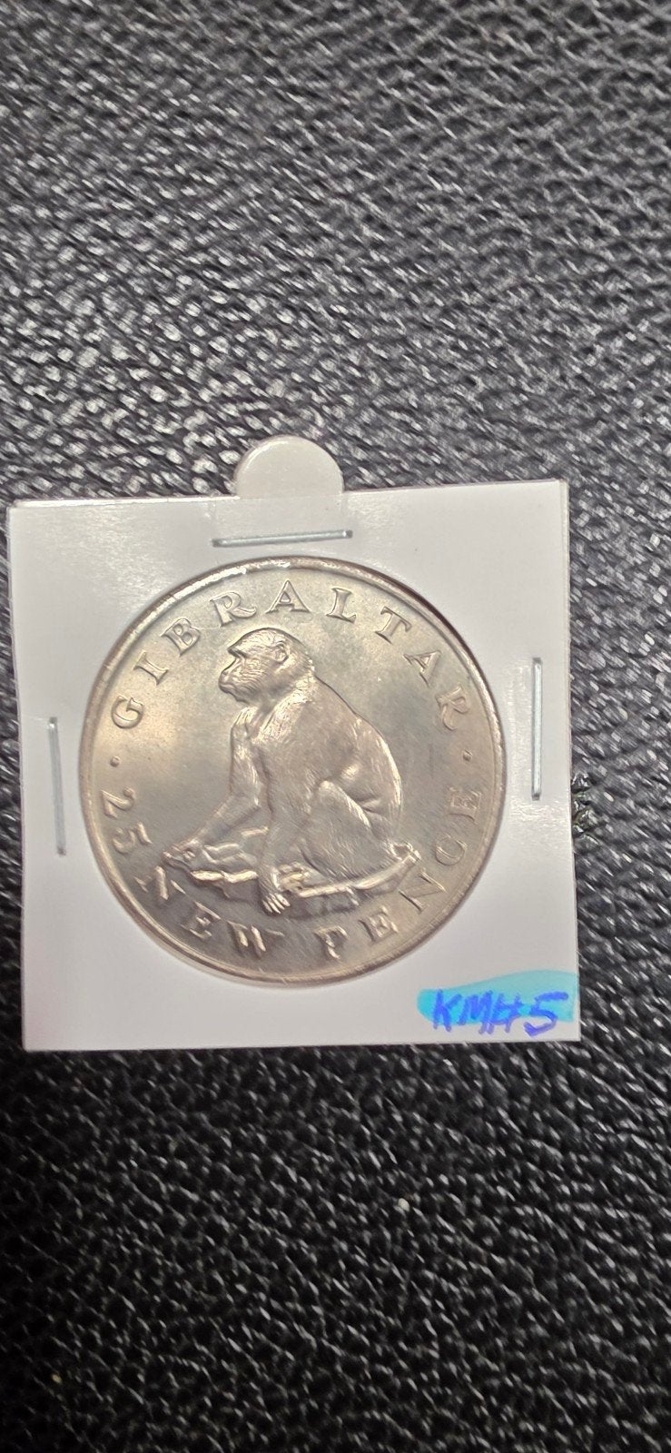 Gibraltar 25 new pence 1971   KM#5, Postzegels en Munten, Ophalen of Verzenden