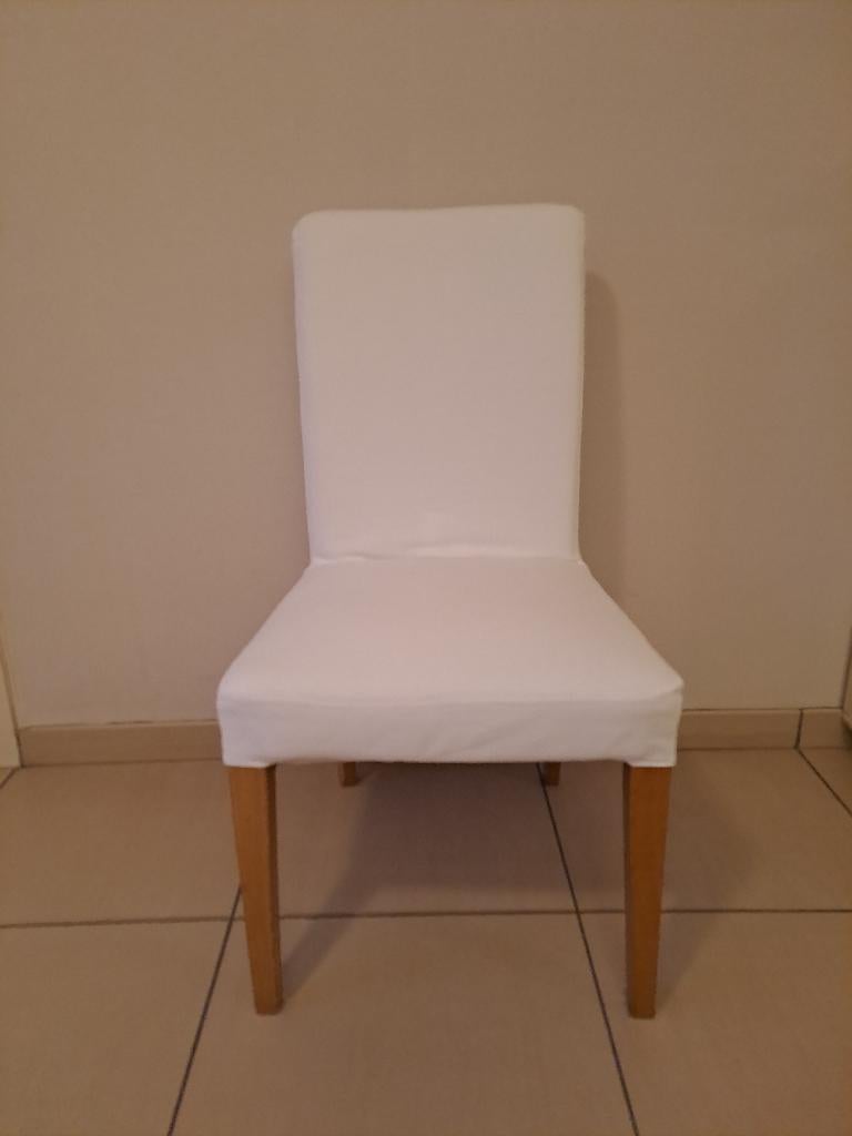 4 stevige/degelijke Ikea stoelen met afneembare/wasbare hoes, Autres couleurs, Comme neuf, Enlèvement, Bois