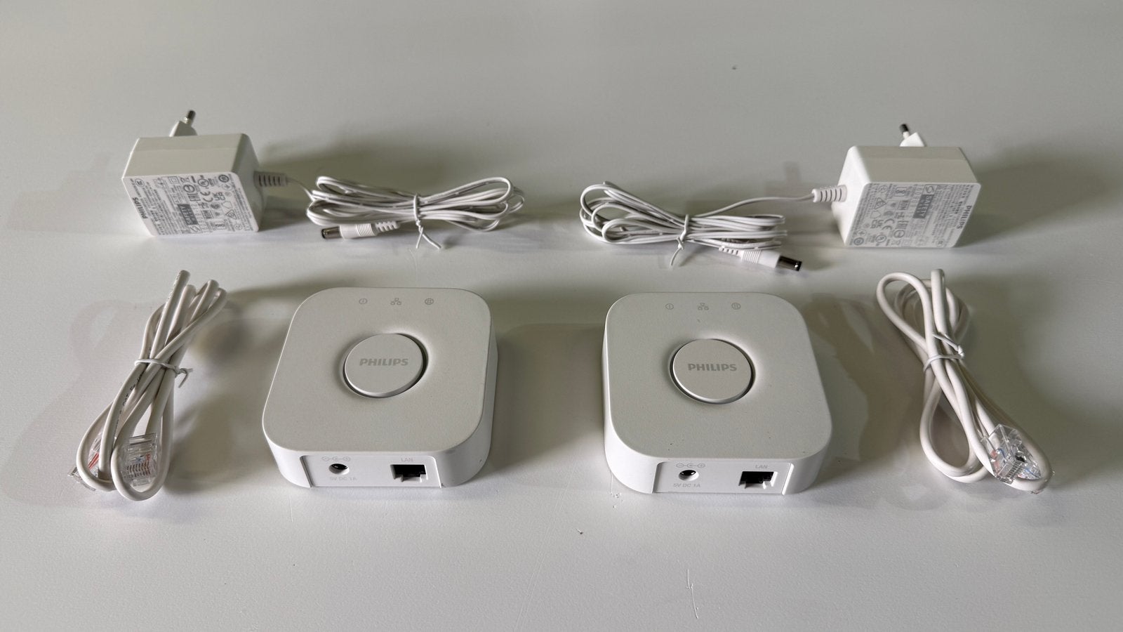 Philips Hue Bridge set van 2, Ophalen of Verzenden, Zo goed als nieuw