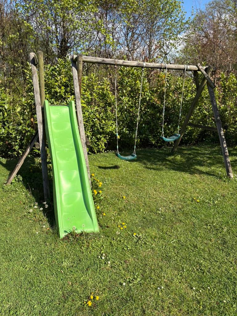 Houten schommel en structuur, Ophalen, Gebruikt, Schommel